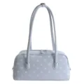Hellblaue Pünktchen Handtasche für Damen, süße Kissen Schultertasche und Freizeittasche. - Ohne Anhänger / Blau