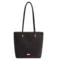 Dunkelbraune Plüsch Umhängetasche große Kapazität Shopper Pendler Handtasche Variante - Nur Einzelbeutel / Ebenholz