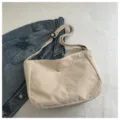 Lässige Kord-Umhängetasche für Damen, große Kapazität, Crossbody-Tasche mit verstellbarem Gurt. - Khaki