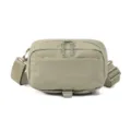 Minimalistische khakifarbene Nylon Umhängetasche Variante für Damen Alltag Freizeit Pendeln. - Altrosa