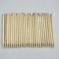 Wooden nail art cuticle pusher orange sticks dual ended manicure tools for cleaning and nail care - 6.5cm Long * 3.8mm