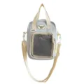Bolso cruzado ita bag de lona gris claro bolso de hombro con bolsillo frontal de malla estilo - Con Ornamento / Azul