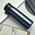 Stainless Steel Vacuum Insulated Travel Mug Portable Business Water Bottle Dark Blue - 550ml / Blue