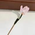 Handmade pink floral hair pin elegant flower hair accessory for women stylish design - Light Pink Flower Hair Pin / Light Pink