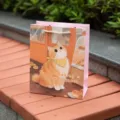 Joli sac cadeau en papier chat mignon rose fourre-tout pour anniversaire fête emballage cadeau - Mignon Petit Chat Orange / M