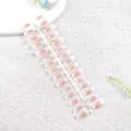 Set de uñas postizas degradadas francesas, tiras de puntas de uñas para uso diario fiesta. - Naranja Suave Cálido