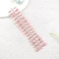 Uñas postizas ojo de gato con diamantes, detalle de uñas postizas en tiras con linda mariposa. - Estrella Cristal Rosa Flash