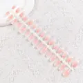 Uñas postizas degradadas rosa tira pre-diseñadas puntas de uñas postizas para manicura - Degradado Rosa Transparente