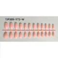 Uñas postizas largas de bailarina rosa, variante de tira de exhibición de uñas sin pulir. - Rosa Champaña
