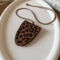 Leopard print leather glasses bag necklace lanyard stylish niche chic jewelry accessory - Eyeglasses Bag (41# Necklace)