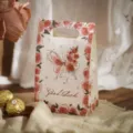 Butterfly Rose Paper Gift Bag Candy Box Variant with Cute Butterfly and Floral Pattern Design - Butterfly Rose Style D