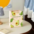 Sweet avocado illustration paper gift bag, fresh minimalist design handbag for birthday parties. - Avocado (Medium)