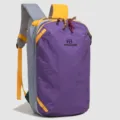 Farbblockierter Freizeit Rucksack, verschleissfester Wander-Tagesrucksack fuer Reisen. - Blauregen Violett