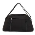 Schwarze große Sporttasche Fitness Reisetasche wasserdichte Schultertasche für Damen Herren - Schwarz