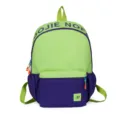 Farbblock Rucksack fuer Studenten mit grosser Kapazitaet Campus Buch Tasche laessiger Daypack - Rucksack mit Anhänger / Lila