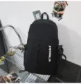 Schwarzer lässiger Sport Rucksack große Kapazität Reise Schultasche für Studenten Outdoor Alltag - Schwarz