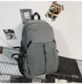Grosse Kapazitat Freizeit Sport Rucksack Schultasche fur Studenten Outdoor Reisen grau - Grau
