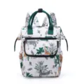 Große kapazität wasserdichte wickeltasche rucksack mit dschungel tier muster für mütter. - Grün