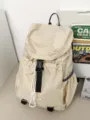 Lässiger beiger wasserdichter Rucksack für Reisen und Alltag mit mehreren Fächern. - Khaki