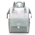 Leuke luiertas rugzak met konijnenoren grote capaciteit multifunctionele reistas voor baby's - Groen