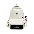 Modischer Colorblock Schüler Rucksack Freizeit Daypack für Schule Jugendliche Alltag - Schulranzen mit Rollgestell / Schwarz
