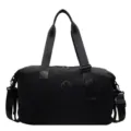 Schwarze minimalistische Reisetasche, große Fitness-Yogastasche mit verstellbaren Trägern. - Schwarz