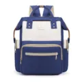 Sac à dos à langer multifonctionnel bleu, grand sac de maman de voyage avec compartiments. - Bleu