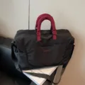 Große modische Reisetasche, leichtes Design, perfekt für Sport, Fitness und Geschäftsreisen. - Schwarze erweiterbare Version