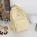 Gelber Karierter Schulrucksack fuer Studenten mit grossem Fassungsvermoegen und Stil. - S / Gelb