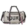 Große graue Sport Reisetasche Fitnessstudio Duffel Bag mit Schuhfach für Damen Herren - Hellgrau