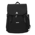 Schwarzer Rucksack mit grosser Kapazitaet Freizeittasche Schultertasche Reise Alltag - M / Schwarz