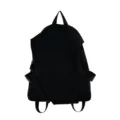 Schlichter schwarzer Rucksack für Damen und Herren, modischer Freizeit Reise Schulrucksack. - Einzelne Tasche / Schwarz