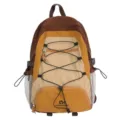 Stilvoller Kordelzug Rucksack fuer Damen Outdoor Sport Wandern Freizeit Schule Pendeltasche - S / Orange