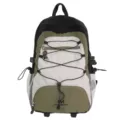 Kordelzug Freizeit Tagesrucksack Outdoor Wandern Schule Rucksack Schwarz Gruen Variante - L / Armeegrün