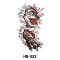 Waterproof temporary tattoo sticker wolf claw tearing design body art transfer sticker for arm - HB-322