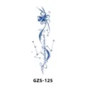 Adesivo per tatuaggio al succo di erbe con trifoglio a quattro foglie e design di costellazione. - GZS-125