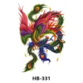 Colorful phoenix tattoo sticker waterproof temporary body art transfer sticker for arm - HB-331