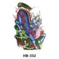 Waterproof half arm temporary tattoo sticker, dragon and rock design transfer sticker. - HB-332