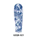 Herbal juice full arm temporary tattoo sticker waterproof long lasting wolf rose design art. - GZQB-021 (Wolf and Rose)
