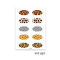 Leopard print eye shadow tattoo stickers, waterproof flash face makeup for party festivals. - Leopard Print Style (YYT-007)