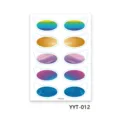 Waterproof eye shadow tattoo stickers sparkling glitter stage party makeup temporary eye stickers - Metallic Glitter Style (YYT-012)