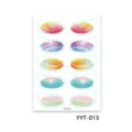 Gradient Glitter Eye Shadow Temporary Tattoo Stickers Stage Party Eye Makeup Sheet - Multicolor Gradient Style (YYT-013)