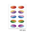 Waterproof glitter eyeshadow tattoo stickers, colorful stage party eye makeup sheet for women - Oval Glitter Style (YYT-015)