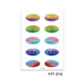 Glitter eyeshadow tattoo stickers for stage party waterproof high gloss cosmetic patch - Letter Heart Style (YYT-016)