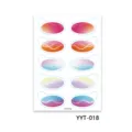 European style gradient eyeshadow temporary tattoo stickers for stage party eye makeup use. - Guide Line Gradient Style (YYT-018)