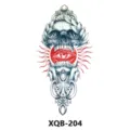 Autocollant de tatouage temporaire étanche avec crâne et œil de la providence style gothique. - Crâne Gothique (XQB-204)