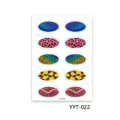 Leopard Print Eye Shadow Stickers Variant YYT-022 Colorful Waterproof Party Makeup Tattoos - Colorful Leopard Style (YYT-022)