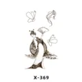 Temporary tattoo sticker waterproof body art geisha butterfly design fashion style transfer - Geisha Butterfly (X-369)