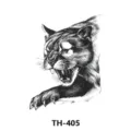 Autocollant de tatouage temporaire imperméable avec un design de tigre rugissant. - TH-405 / 210*148mm