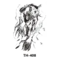 Temporary monster claw design breaking through torn wall waterproof body art tattoo. - TH-408 / 210*148mm